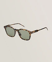 Tortoiseshell Acetate Rectangular Sunglasses