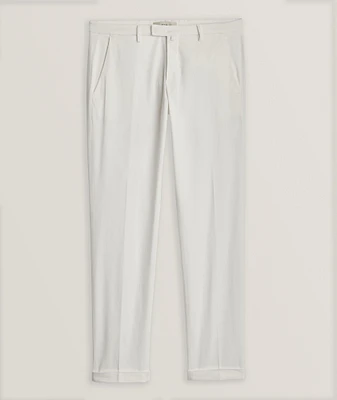 Cotton-Lyocell Blend Stretch Chinos
