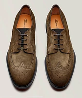 Suede Wingtip Brogues