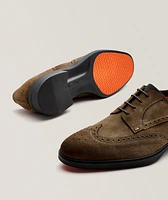 Suede Wingtip Brogues