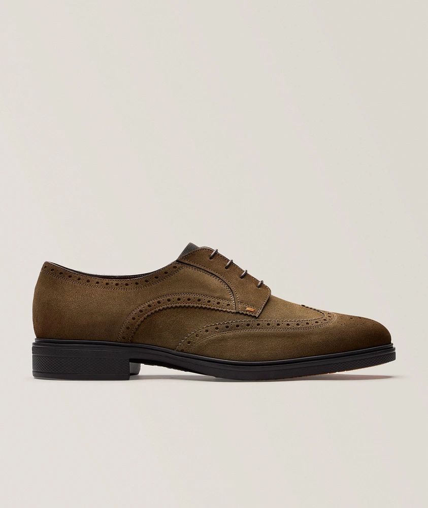 Suede Wingtip Brogues