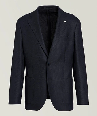 Solid Wool Sport Jacket