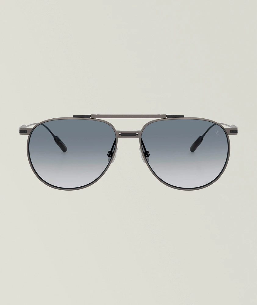 Titanium Pilot Sunglasses 