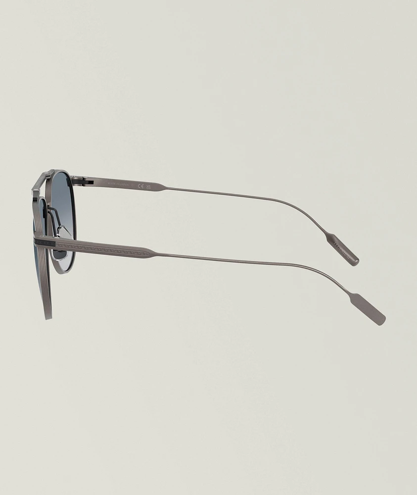 Titanium Pilot Sunglasses 