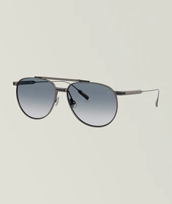Titanium Pilot Sunglasses 