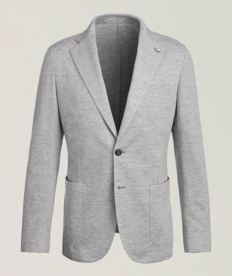 Marled Linen-Cotton Sport Jacket