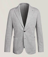 Marled Linen-Cotton Sport Jacket