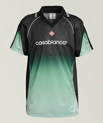 Gradient Monogram Jacquard Soccer Shirt