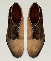 Burnished Unconstructed Suede Boots