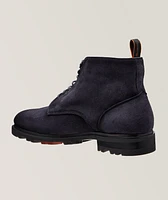 Burnished Suede Lug Boots