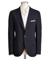 Virgin Wool-Silk Unstructured Sport Jacket