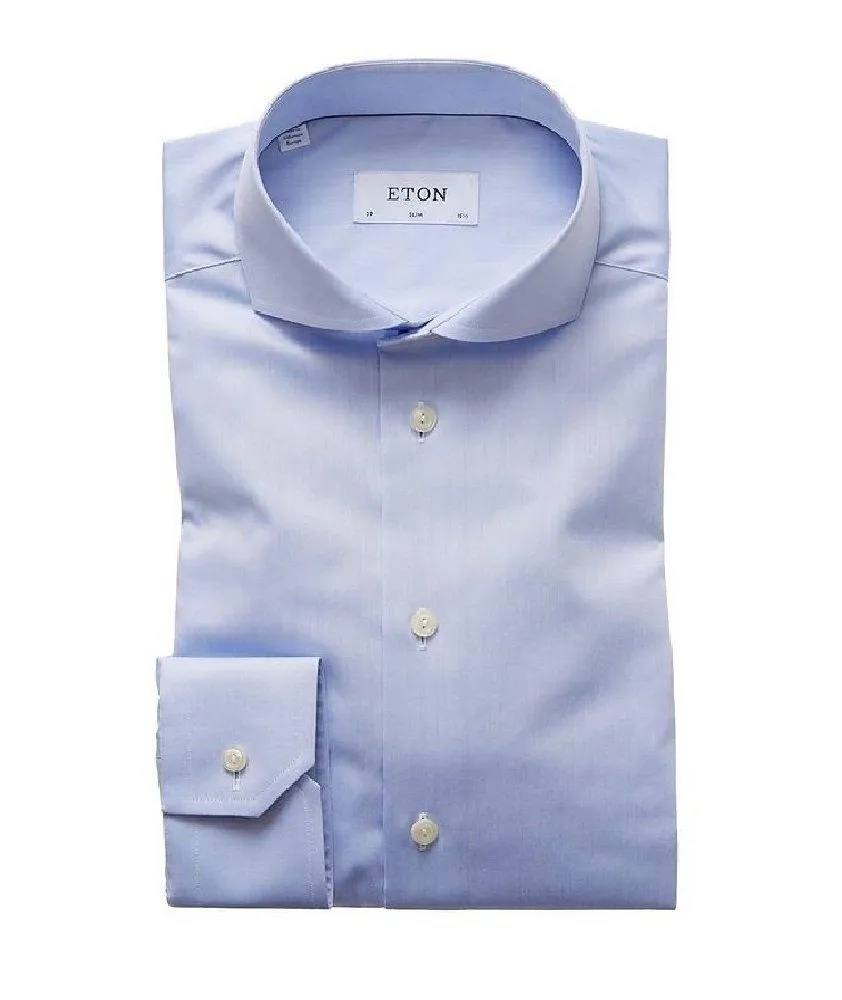 Slim-Fit Cotton Twill Dress Shirt