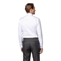 Contemporary-Fit Twill Dress Shirt with French Cuff