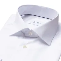 Contemporary-Fit Twill Dress Shirt with French Cuff