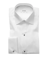 Slim-Fit Pleated Bib Front Tuxedo Shirt