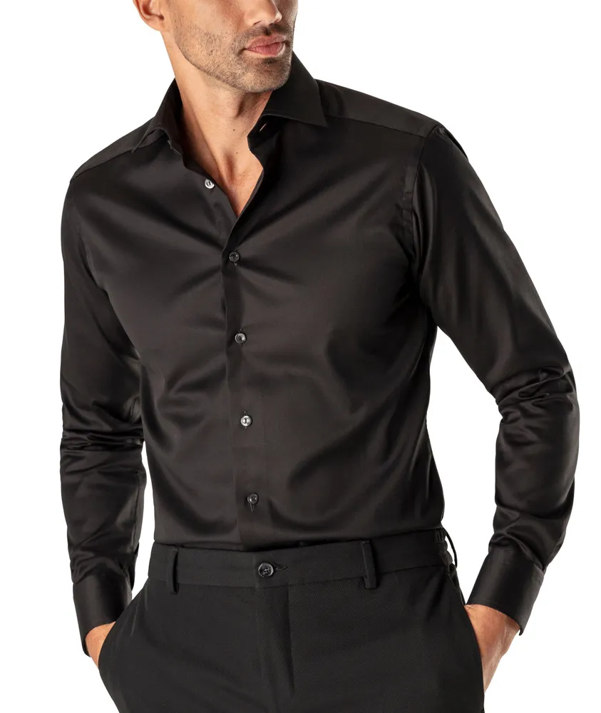 Slim-Fit Twill Dress Shirt