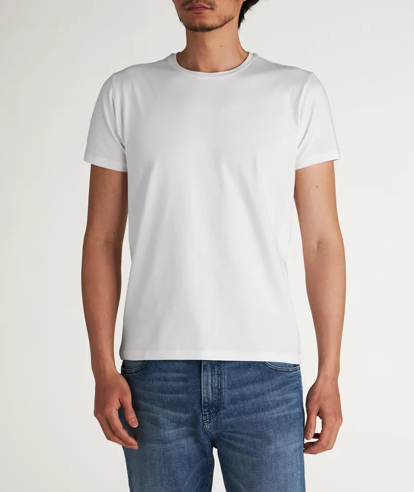 Pima Stretch-Cotton Crewneck T-Shirt