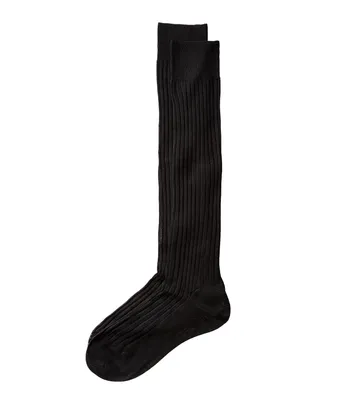Ribbed Knit Dress Socks
