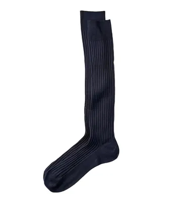 Ribbed Knit Dress Socks