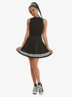 Black Pleated Cheer Skirt