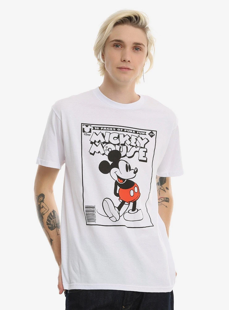 Disney Mickey Mouse Comic Book Cover T-Shirt