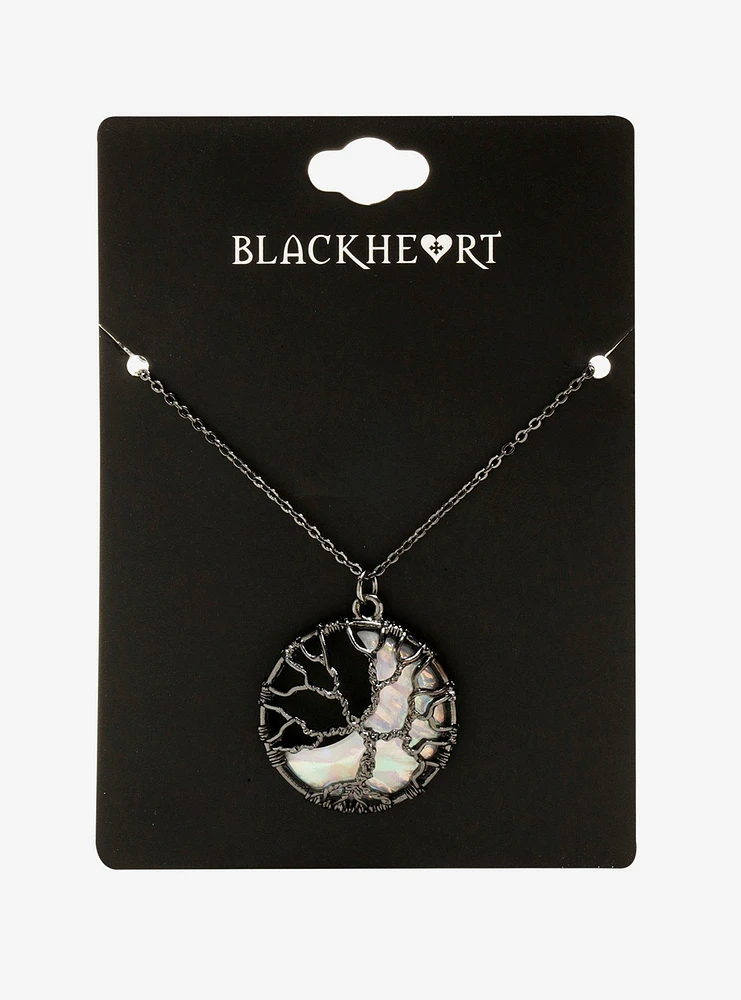 Blackheart Tree Moonstone Necklace