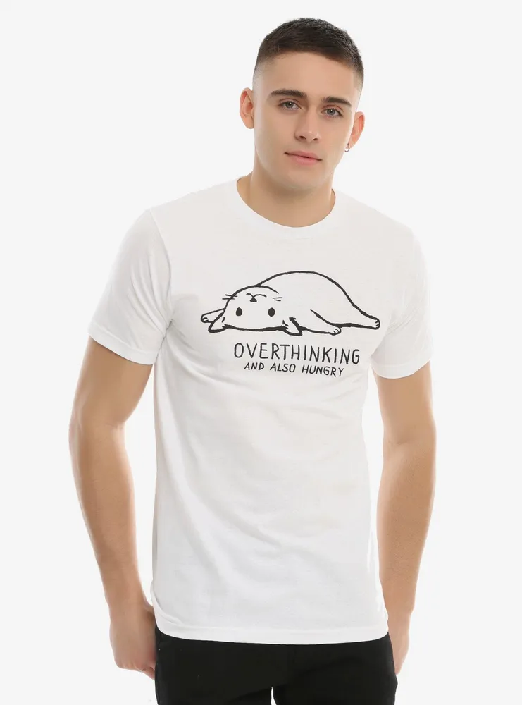 Overthinking Cat T-Shirt By Fox Shiver