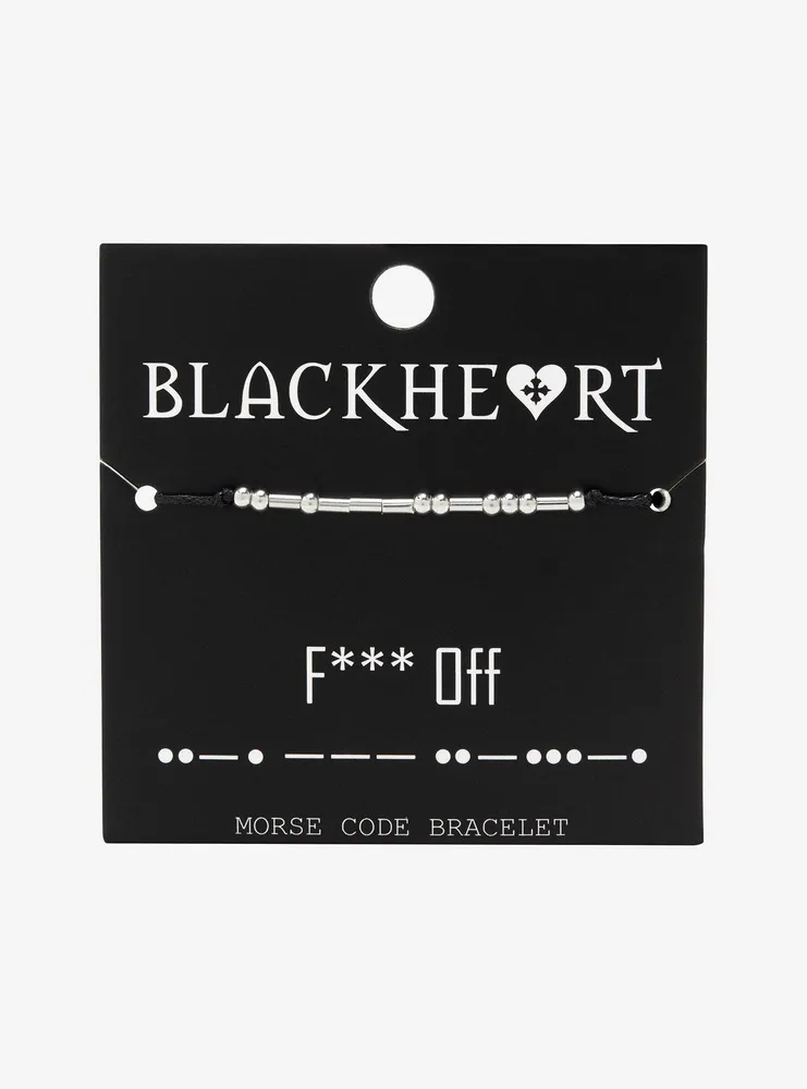 Blackheart F*** Off Morse Code Bracelet