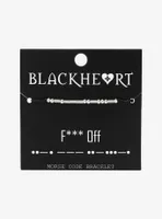 Blackheart F*** Off Morse Code Bracelet