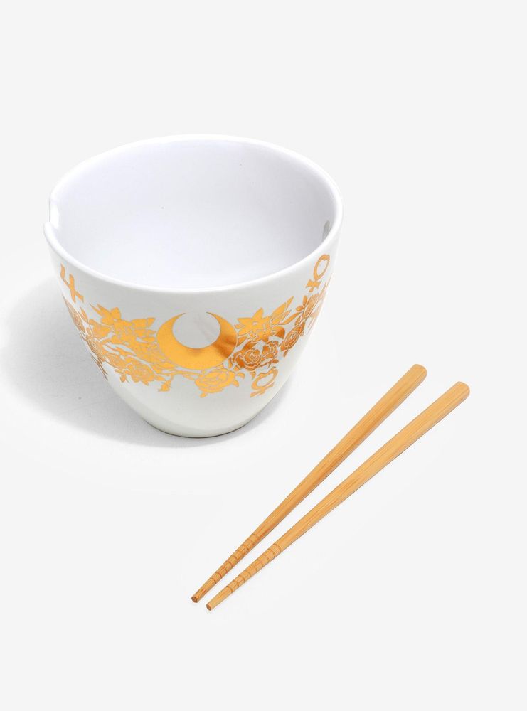 Sailor Moon Crystal Floral Ramen Bowl with Chopsticks - BoxLunch Exclusive