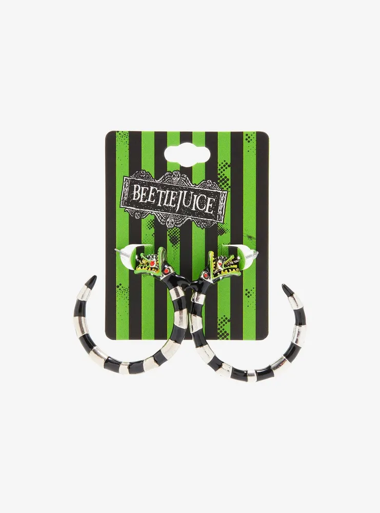 Beetlejuice Sandworm Hoop Earrings