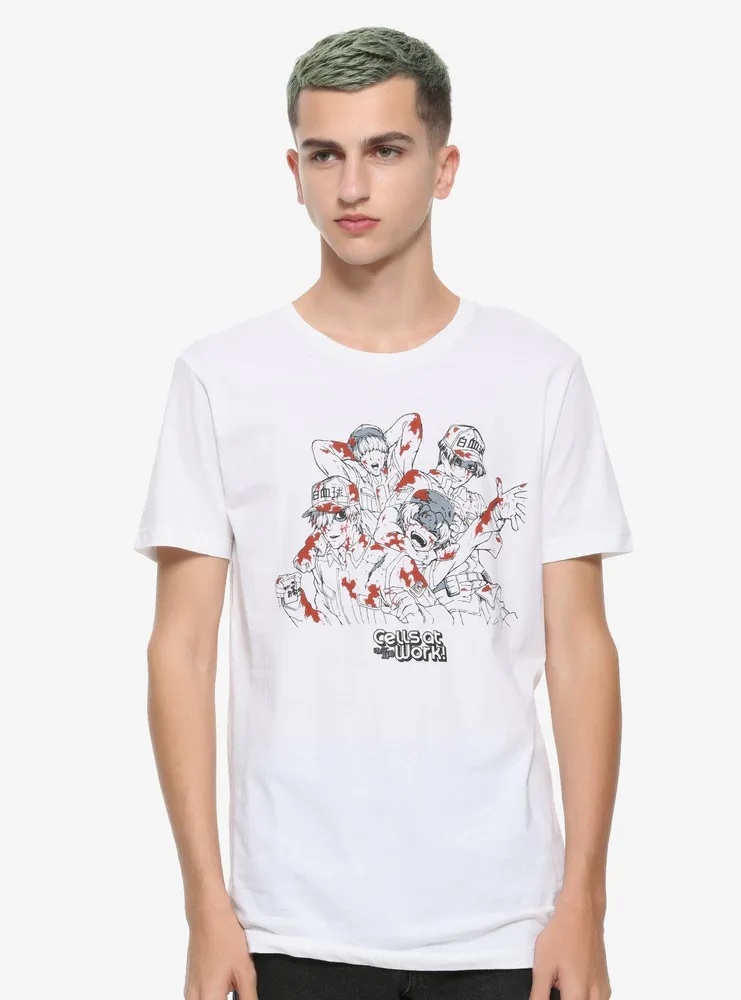 Cells At Work White Blood Cells Splatter T-Shirt
