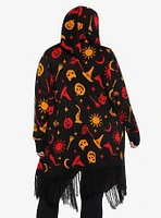 Her Universe Disney Hocus Pocus Dani Hooded Girls Flyaway Cardigan Plus Size