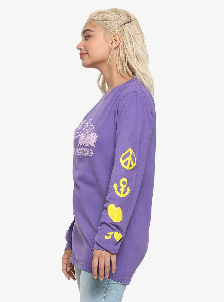 Jojo's Bizarre Adventure: Diamond Is Unbreakable Purple Girls Long-Sleeve T-Shirt