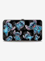 Disney Lilo & Stitch Scattered Hibiscus Hinged Wallet