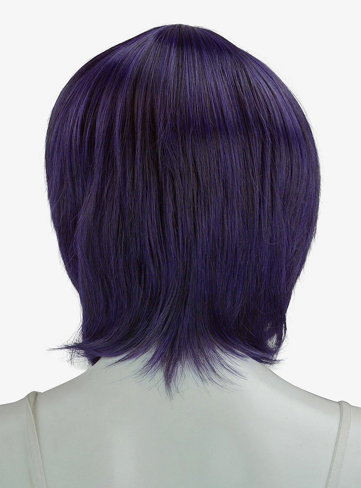 Epic Cosplay Aether Purple Black Fusion Layered Short Wig