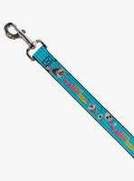 Disney Frozen Olaf Pose I Love Warm Hugs Stripe Blues Dog Leash 6 Ft