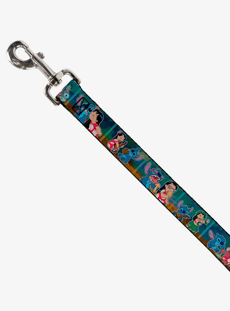 Disney Lilo Stitch Scene Blocks Dog Leash 6 Ft