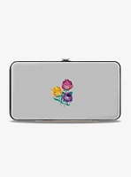 Disney Alice In Wonderland Alice Cheshire Cat Floral Hinged Wallet