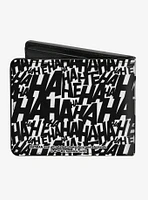 DC Comics Joker Head Hahaha Bi-Fold Wallet