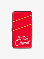 Disney Mickey Mouse Classic Pose The True Original Stripe Hinged Wallet