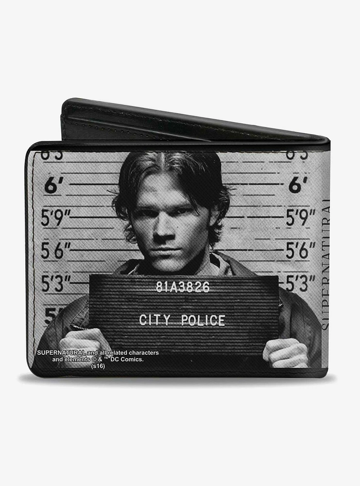 Supernatural Dean Sam Mug Shot Bi-Fold Wallet