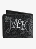 The Nightmare Before Christmas Jack Arms Crossed Jack Swirls Bi-Fold Wallet