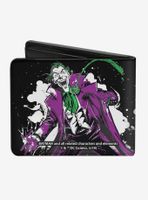 DC Comics Joker The Clown Prince of Crime Bi-Fold Wallet