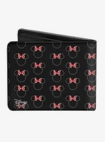 Disney Minnie Mouse Icon Monogram Banner Bi-Fold Wallet