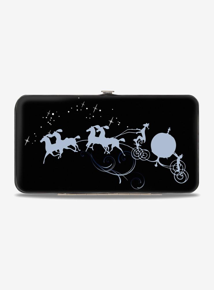 Disney Cinderella Countdown to Midnight pumpkin Coach Hinged Wallet