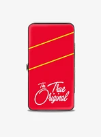 Disney Mickey Mouse Classic Pose The True Original Stripe Hinged Wallet