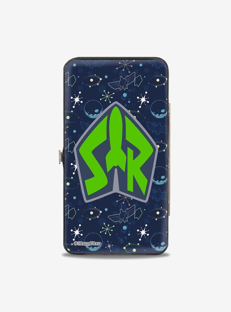 Disney Pixar Toy Story Buzz Lightyear Flight Space Ranger Logo Hinged Wallet