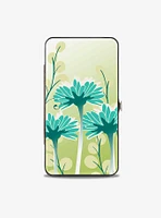 Disney Tinker Bell Tink Sitting On Flower Pose Hinged Wallet