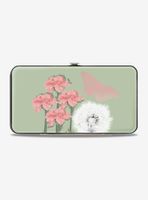 Disney Tinker Bell Tink Sketch Carnations Dandelions Hinged Wallet